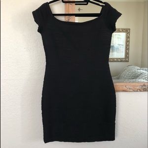 Black off the shoulders cocktail dress NWOT Large